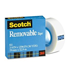 Scotch 811 Magic Tape Removable 19mmx33m